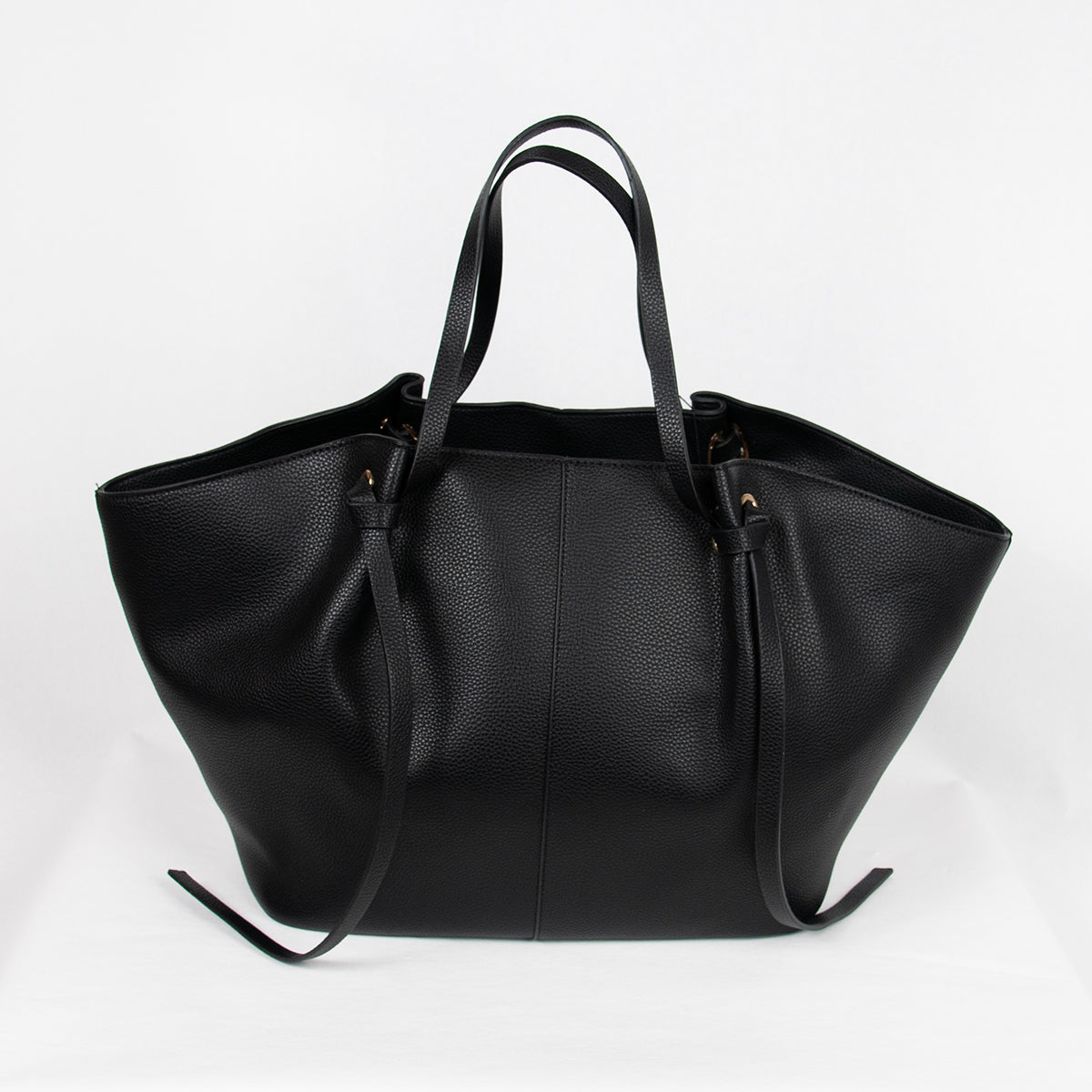 882401 Vesker, STOR JOSEFINE shopper med frontspenne - svart