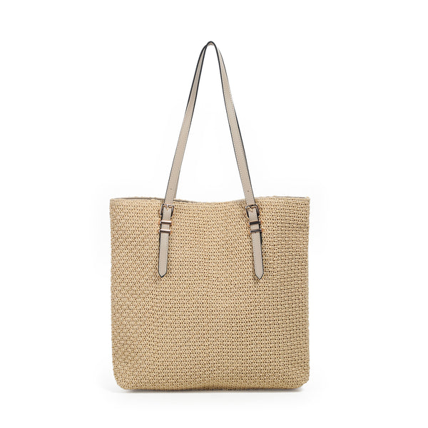 882705 Vesker, JOANNA shopper i strå- beige