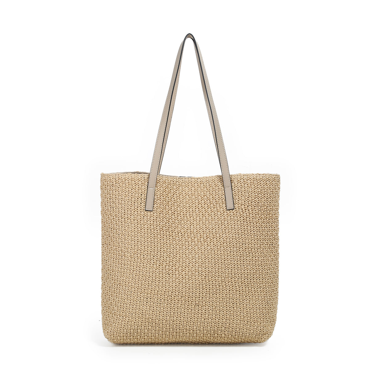 882705 Vesker, JOANNA shopper i strå- beige