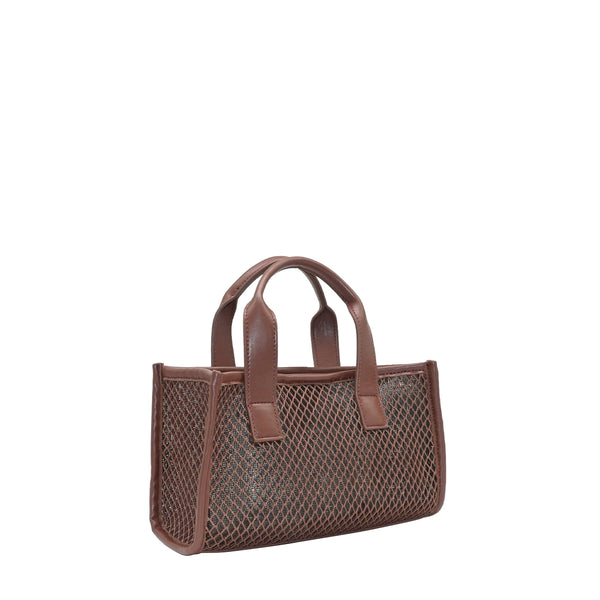 883011 Vesker, JENNY mini beach bag - brun