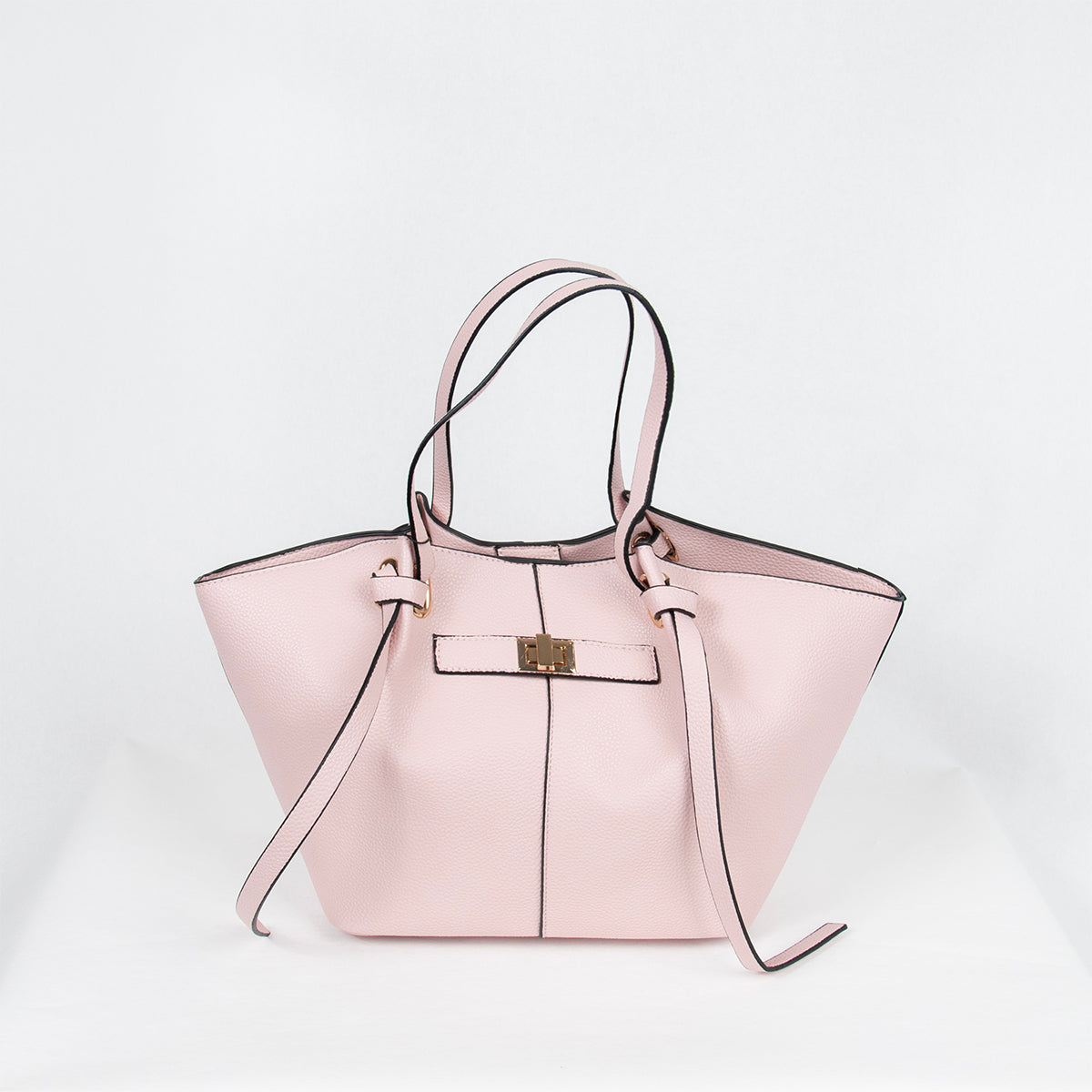 883136 Vesker, JOSEFINE shopper med frontspenne - lys rosa