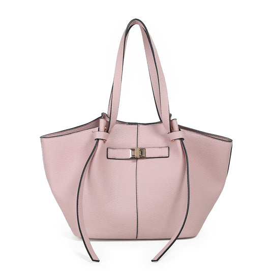 883136 Vesker, JOSEFINE shopper med frontspenne - lys rosa