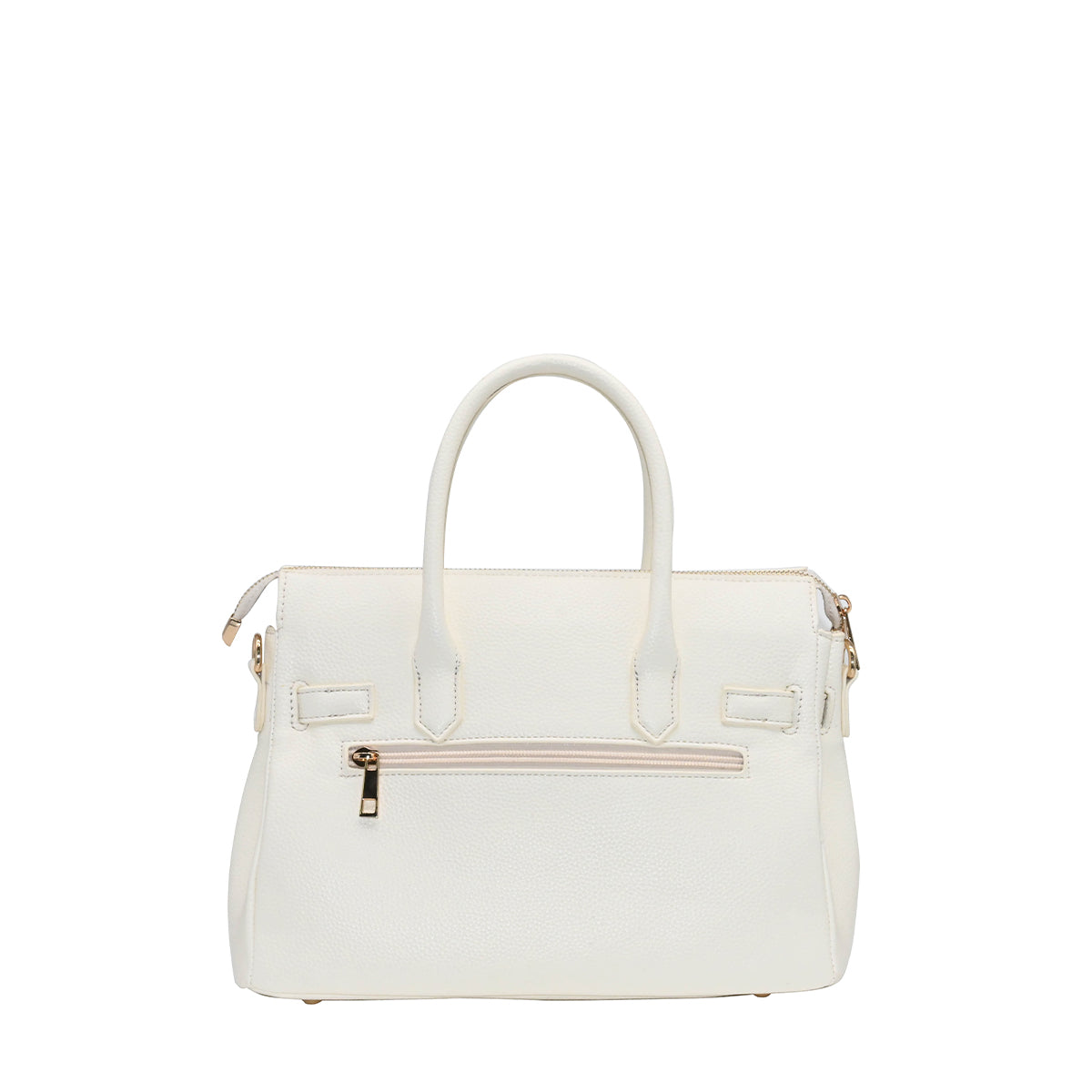 883202 Vesker, HAVANNA liten shopper med frontspenne - hvit
