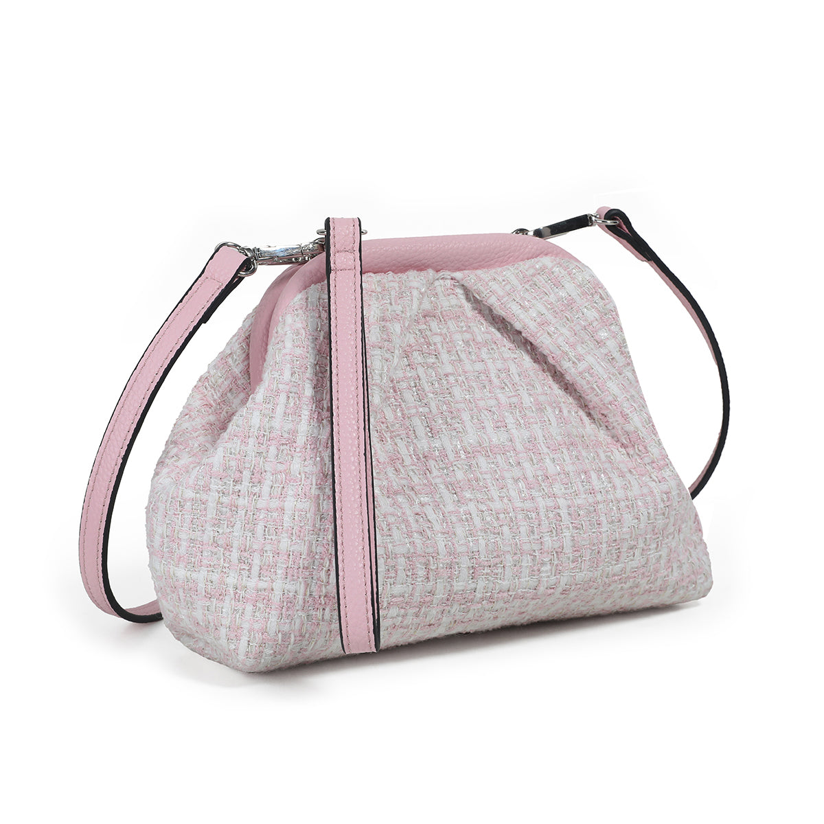 884736 Vesker, JEANETTE Jaquard bag - lys rosa