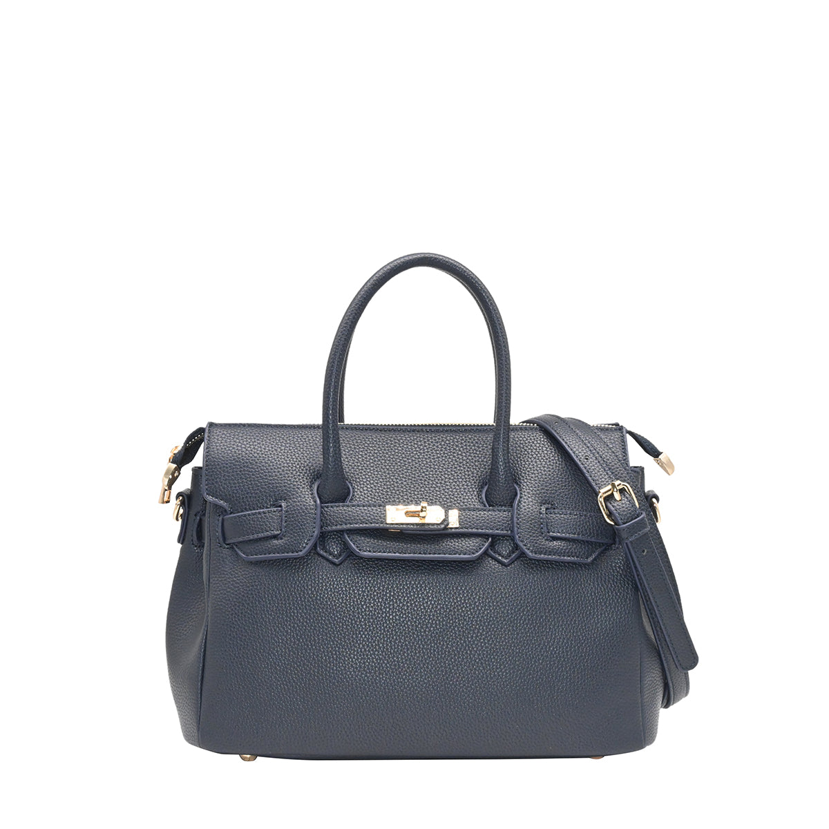 883241 Vesker, HAVANNA liten shopper med frontspenne - marine