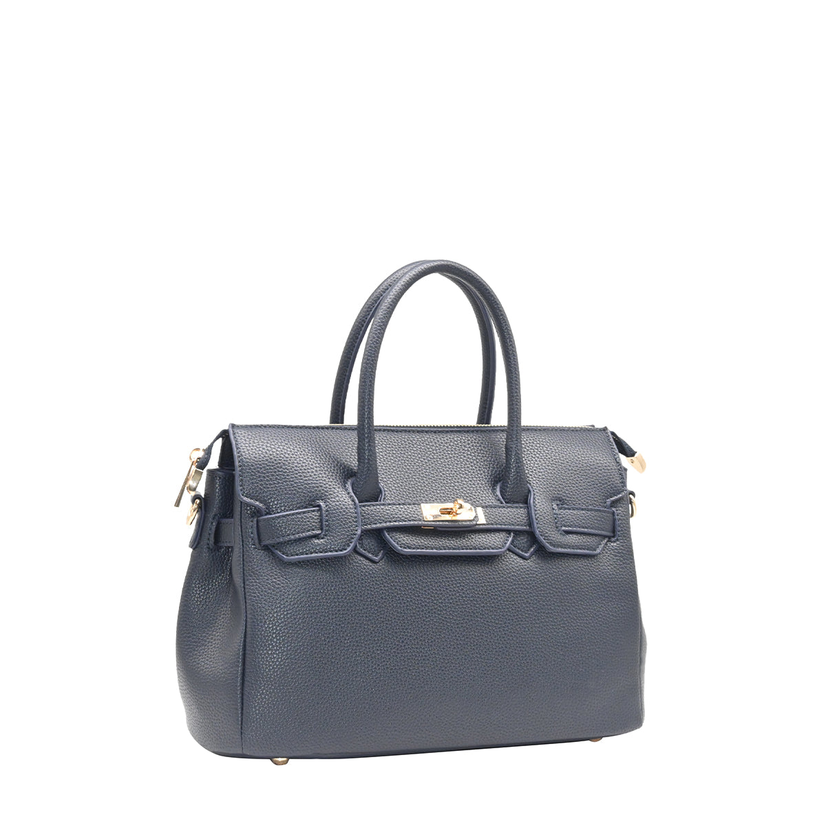 883241 Vesker, HAVANNA liten shopper med frontspenne - marine