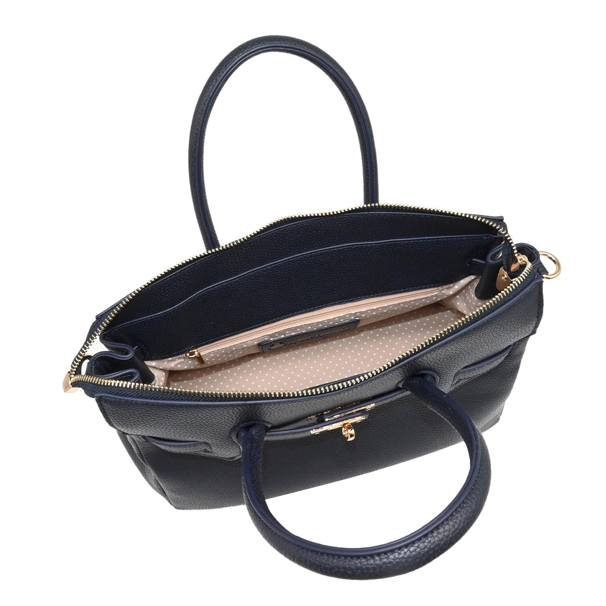 883241 Vesker, HAVANNA liten shopper med frontspenne - marine