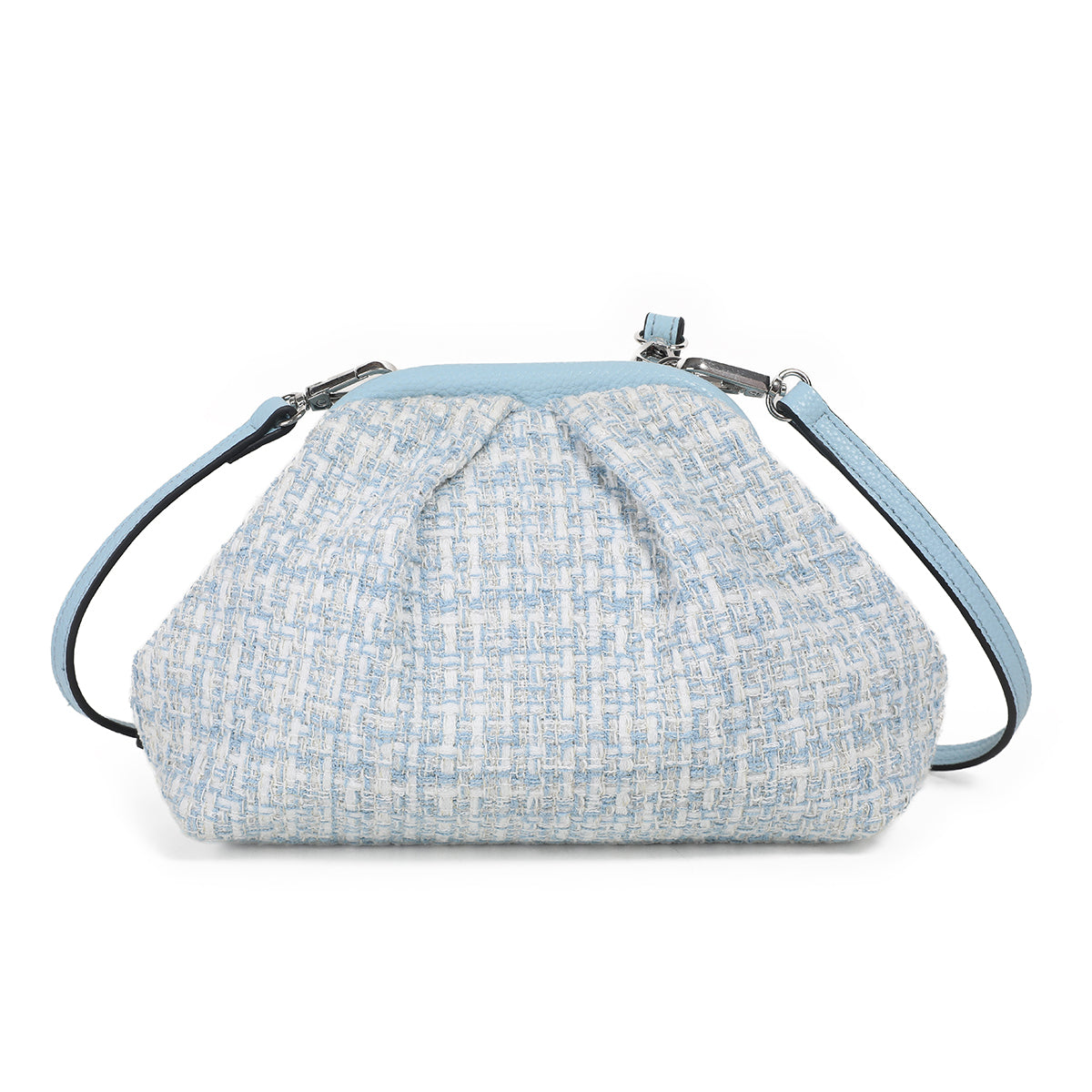 884746 Vesker, JEANETTE Jaquard bag - lys blå