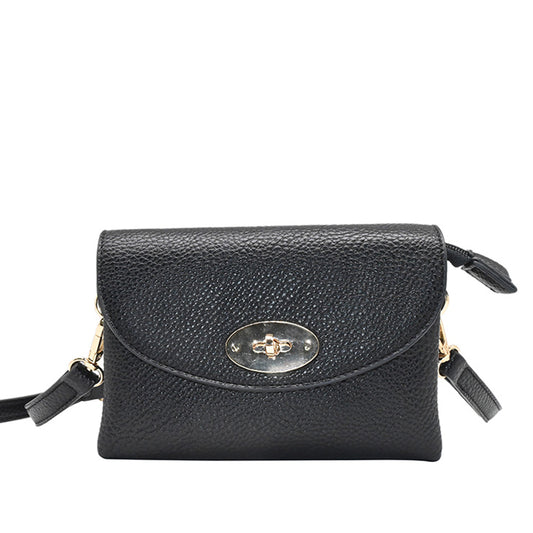883501 Vesker,DANIELLE clutch med frontspenne - svart