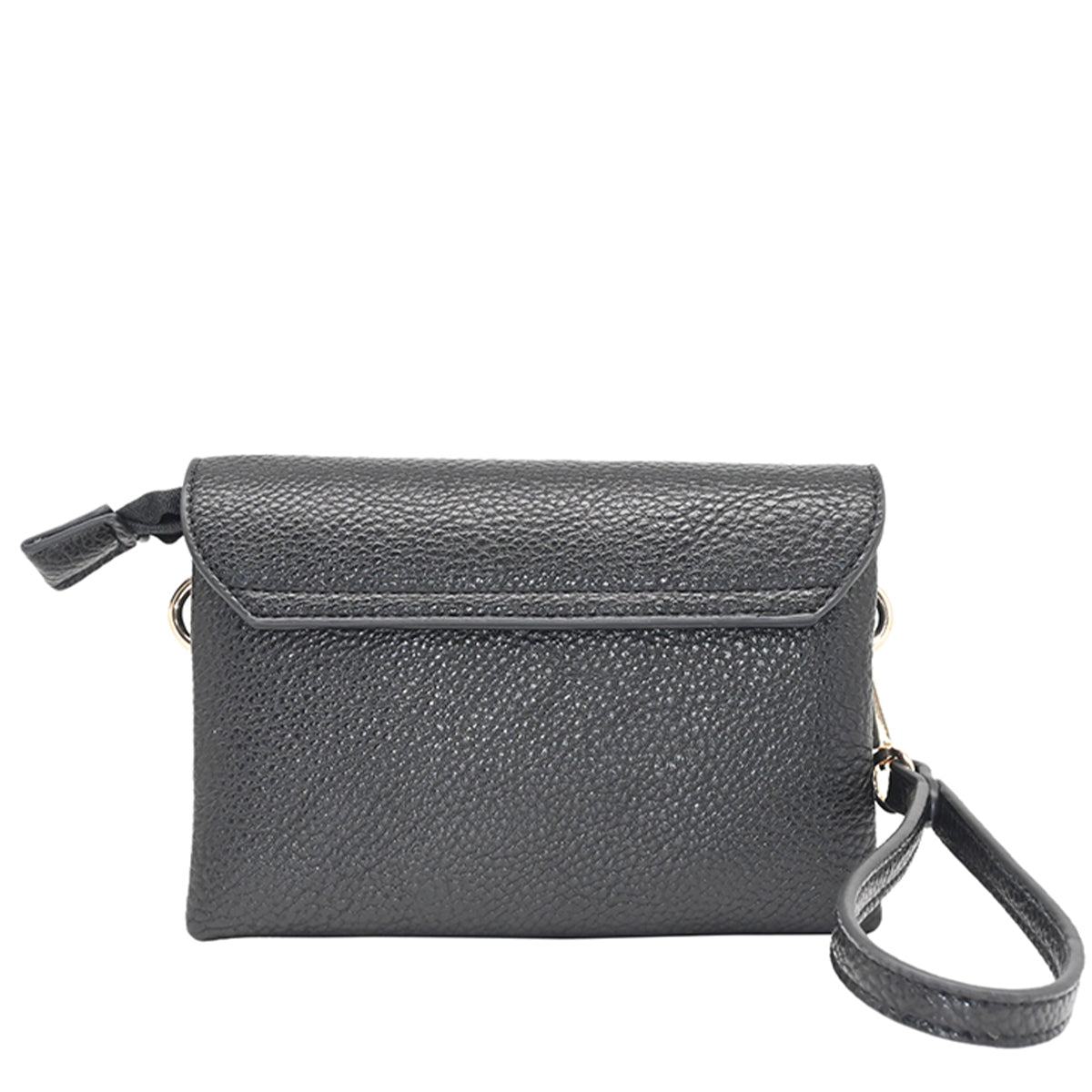 883501 Vesker,DANIELLE clutch med frontspenne - svart