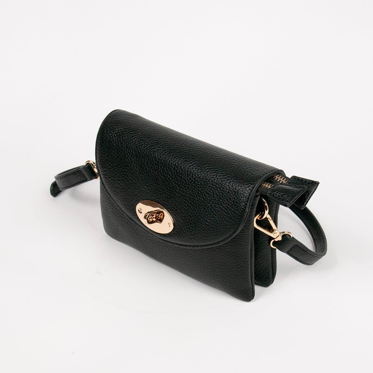 883501 Vesker,DANIELLE clutch med frontspenne - svart