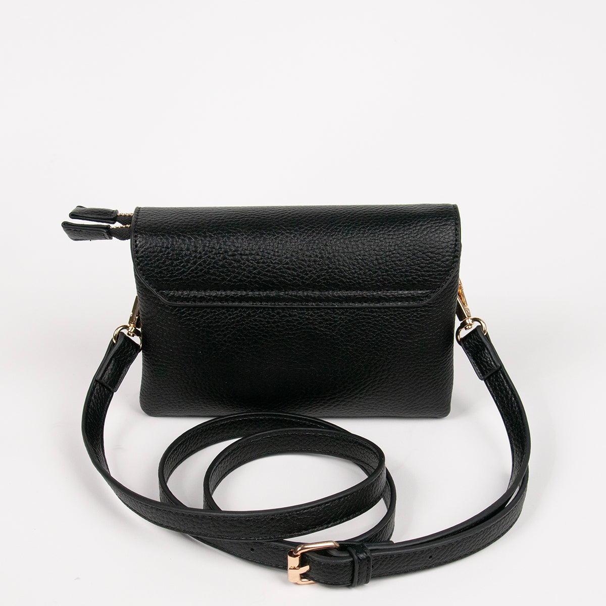 883501 Vesker,DANIELLE clutch med frontspenne - svart