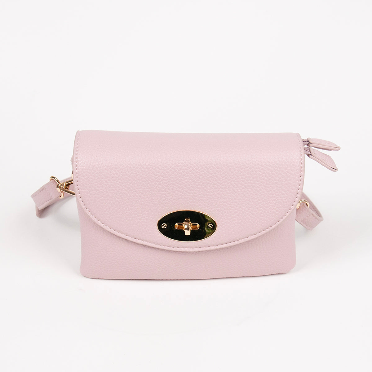 883536 Vesker,DANIELLE clutch med frontspenne - lys rosa