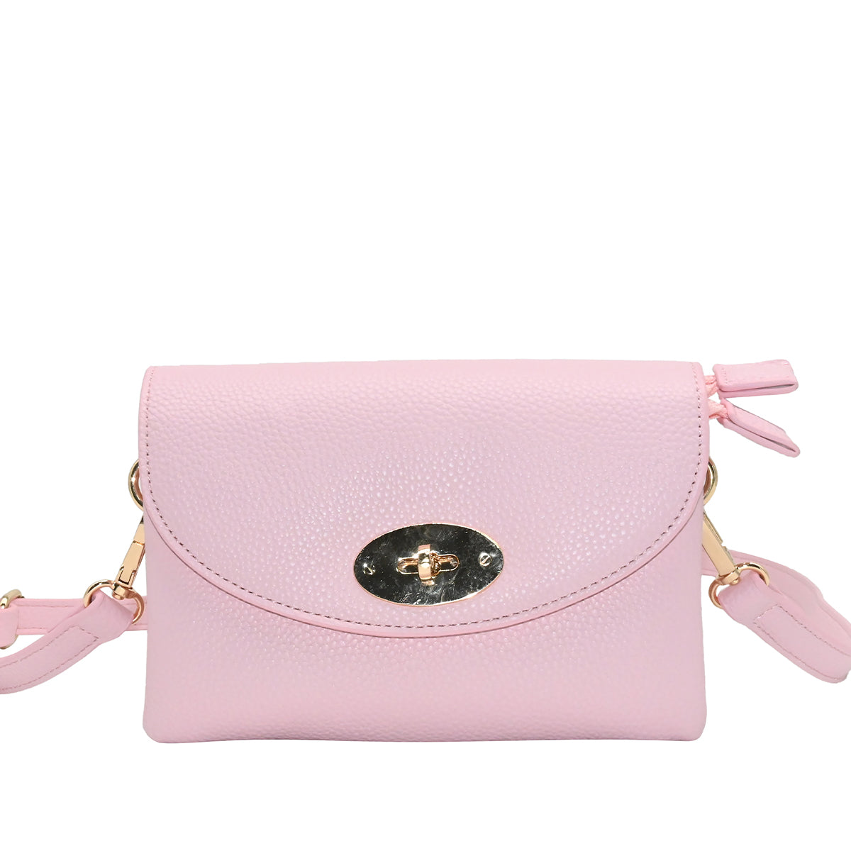 883536 Vesker,DANIELLE clutch med frontspenne - lys rosa