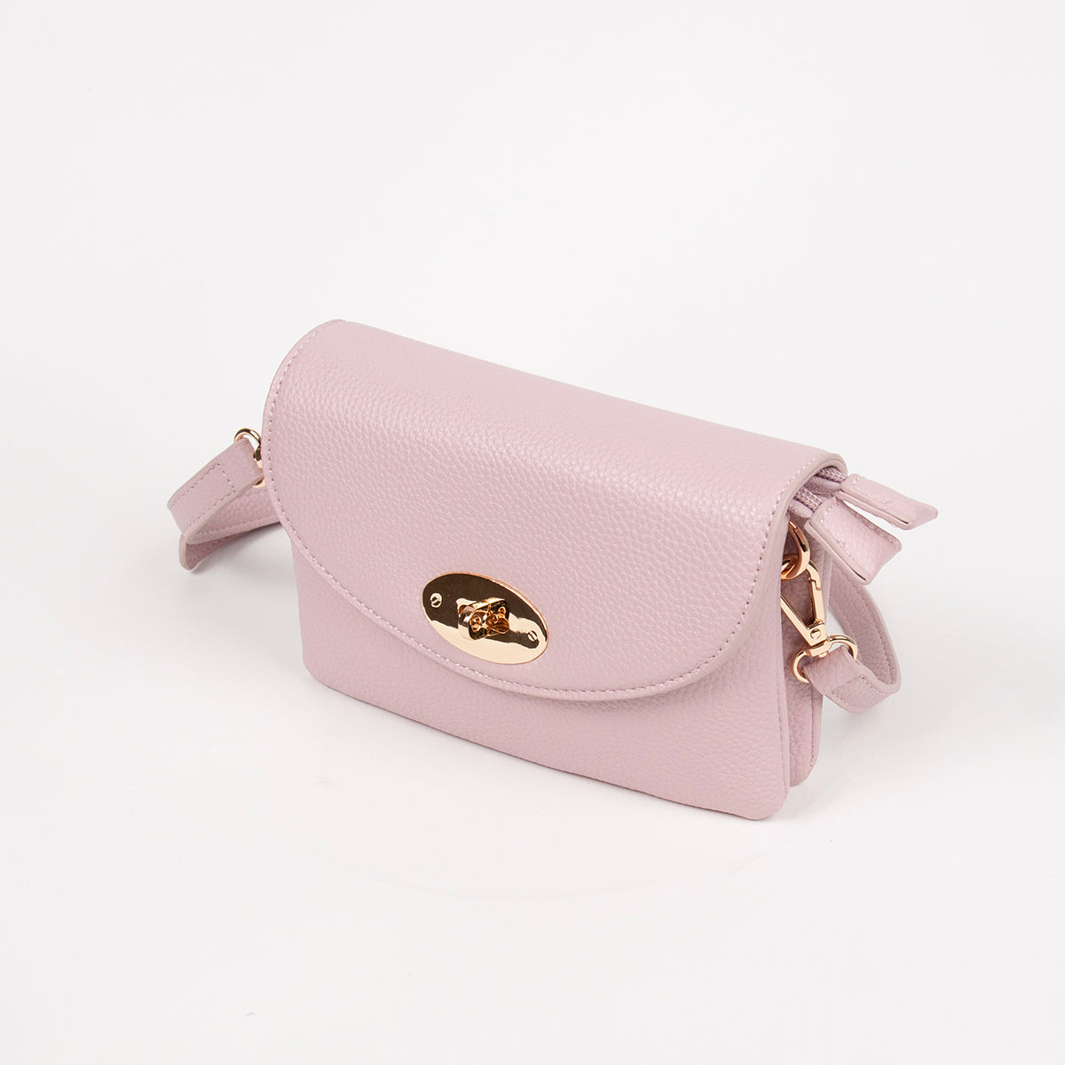 883536 Vesker,DANIELLE clutch med frontspenne - lys rosa