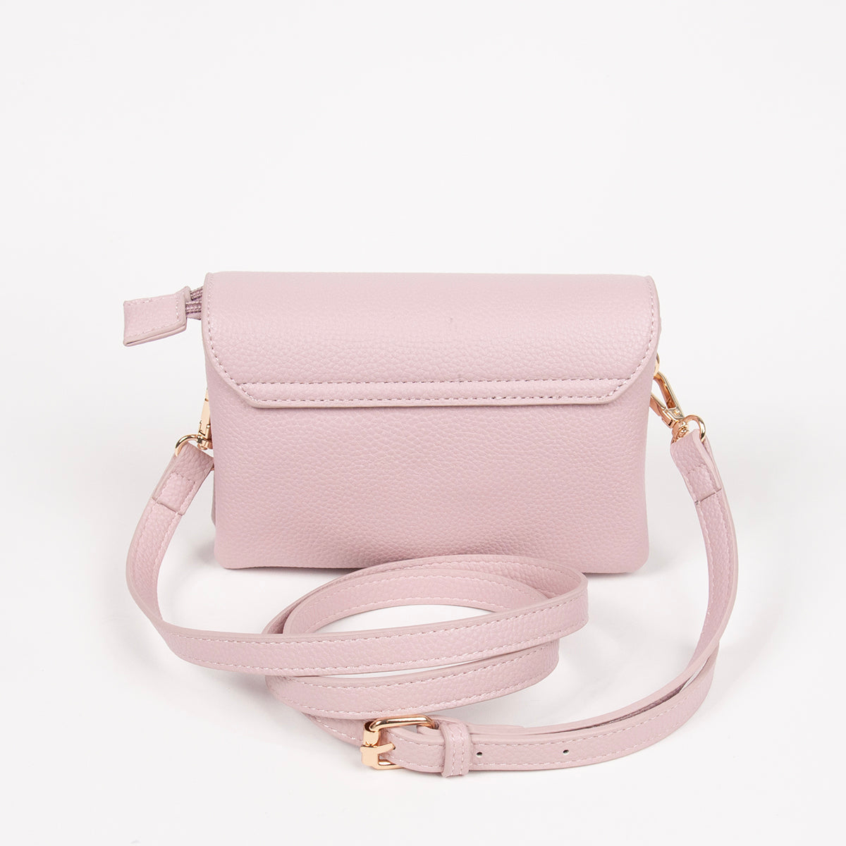 883536 Vesker,DANIELLE clutch med frontspenne - lys rosa