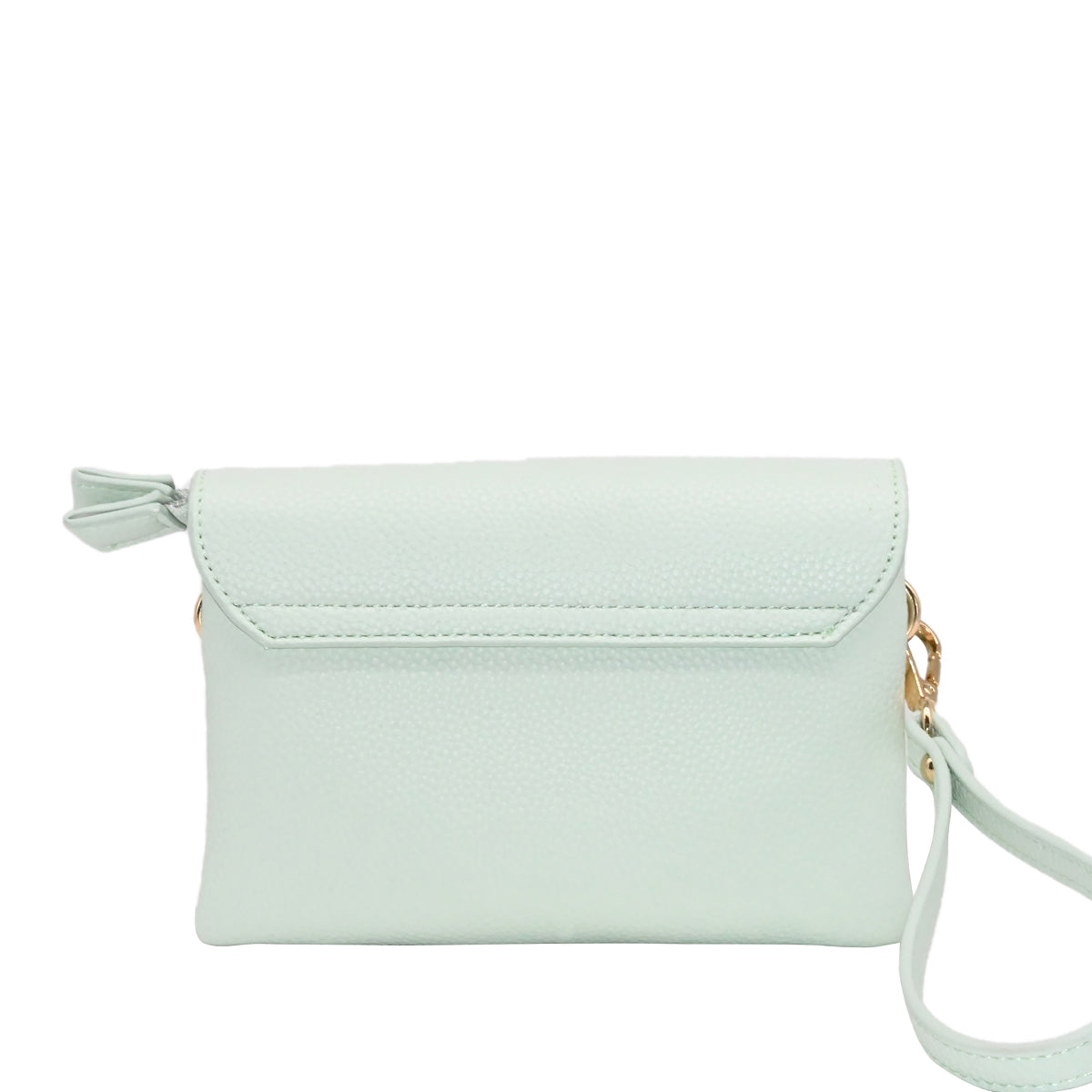 883558 Vesker,DANIELLE clutch med frontspenne - lys grønn