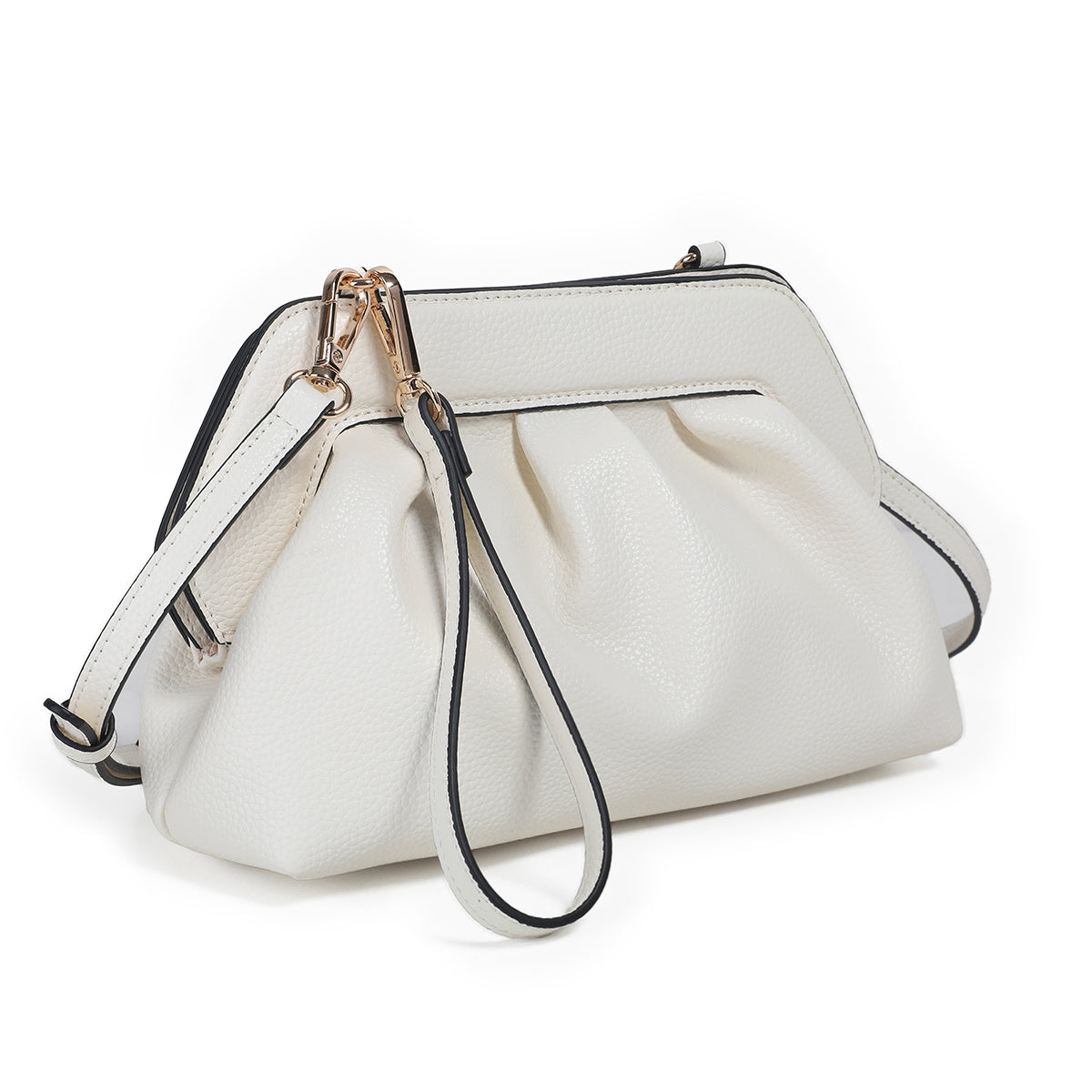 883602 Vesker, JOELLE clutch - hvit
