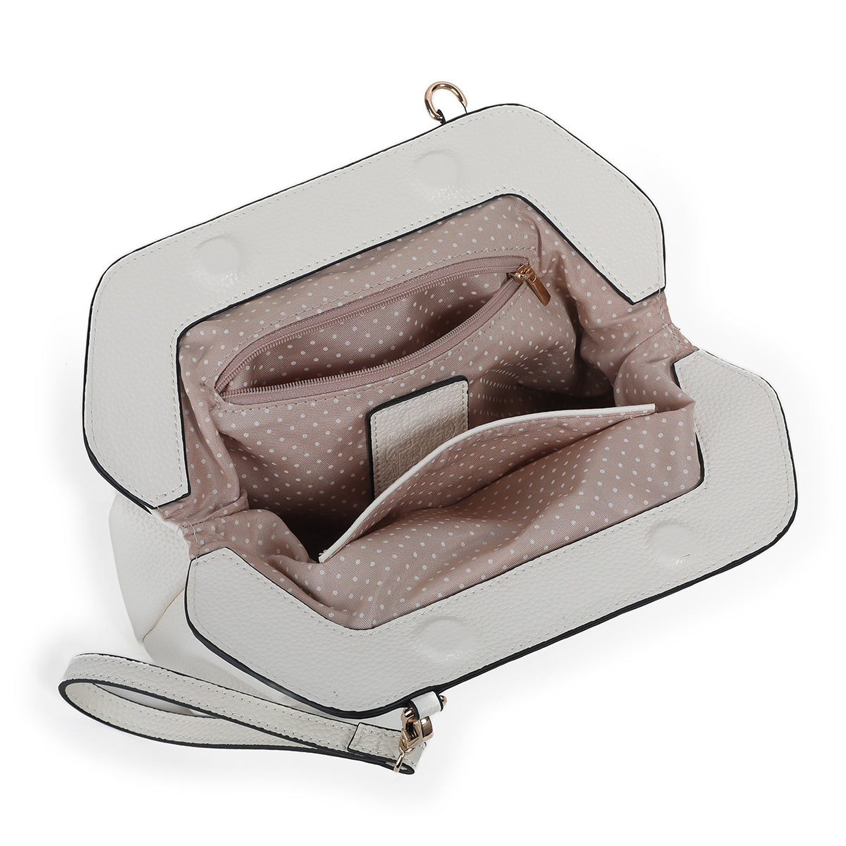 883602 Vesker, JOELLE clutch - hvit