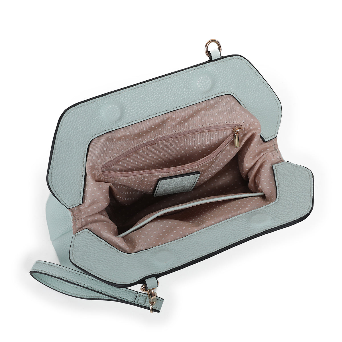 883658 Vesker, JOELLE clutch - lys grønn