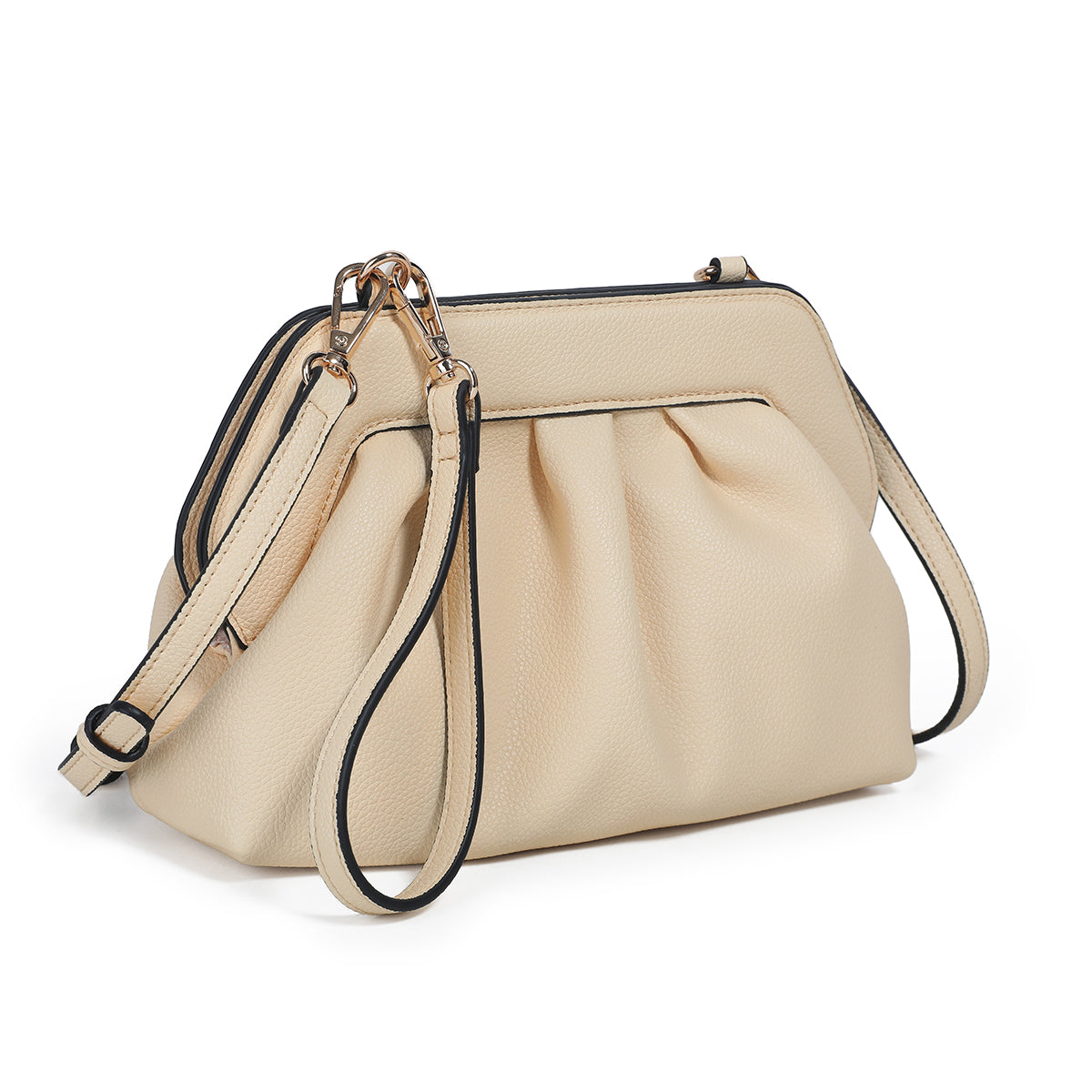 883662 Vesker, JOELLE clutch - lys gul