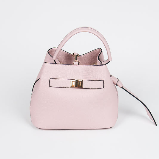 883936 Vesker, JOY liten bucketbag med frontspenne - lys rosa