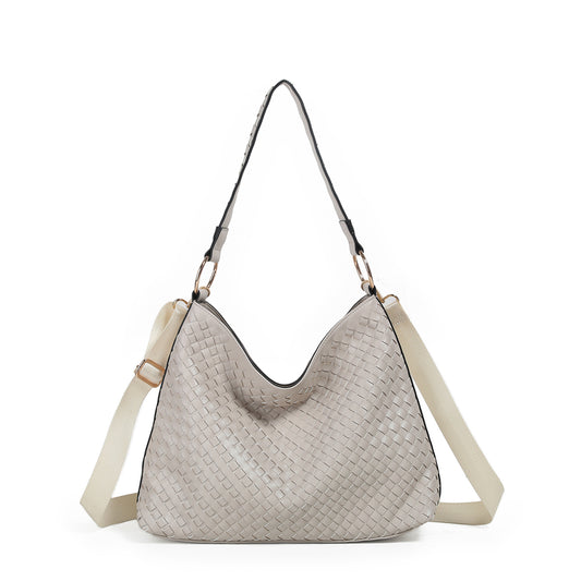884005 Vesker, GAJA flettet bag- beige