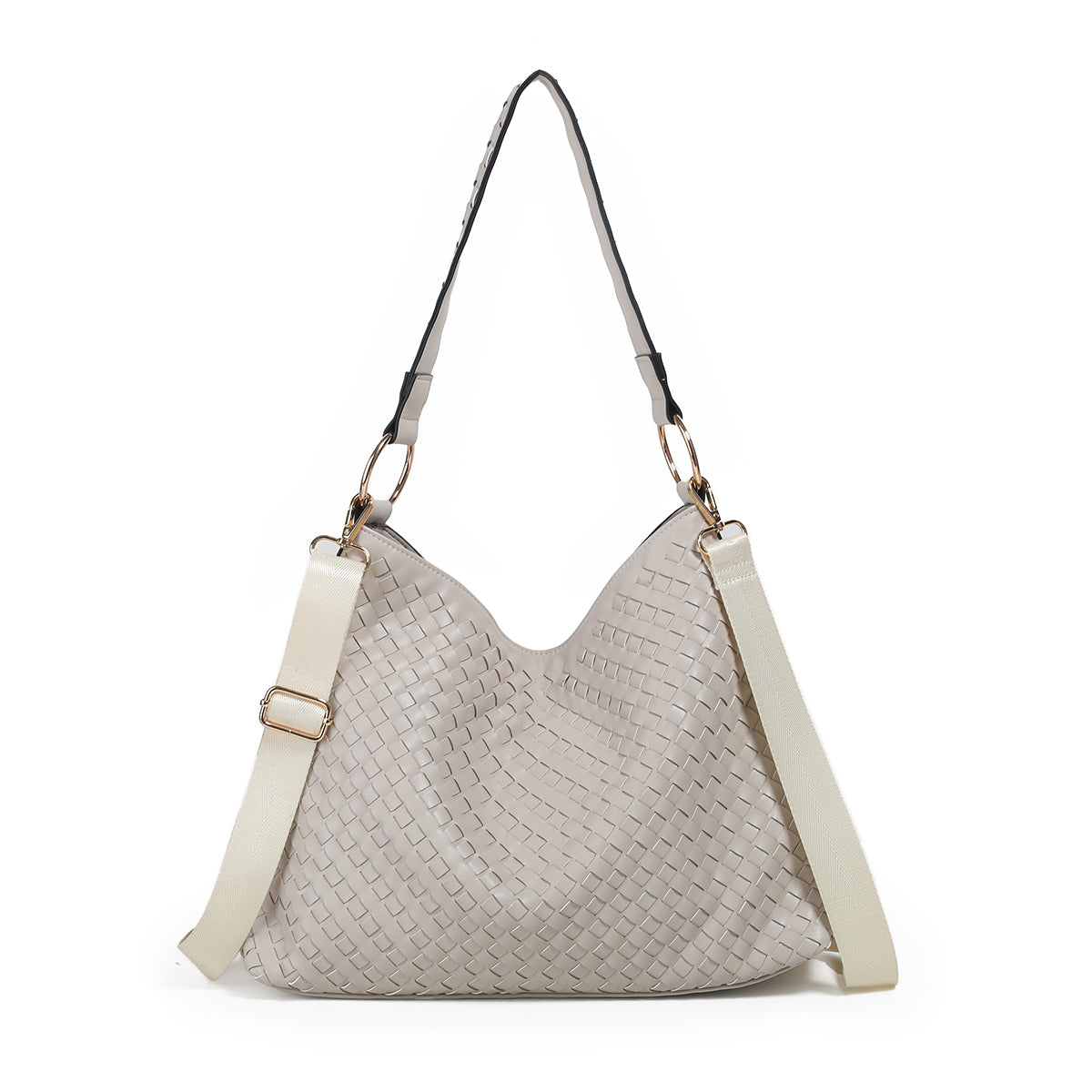884005 Vesker, GAJA flettet bag- beige