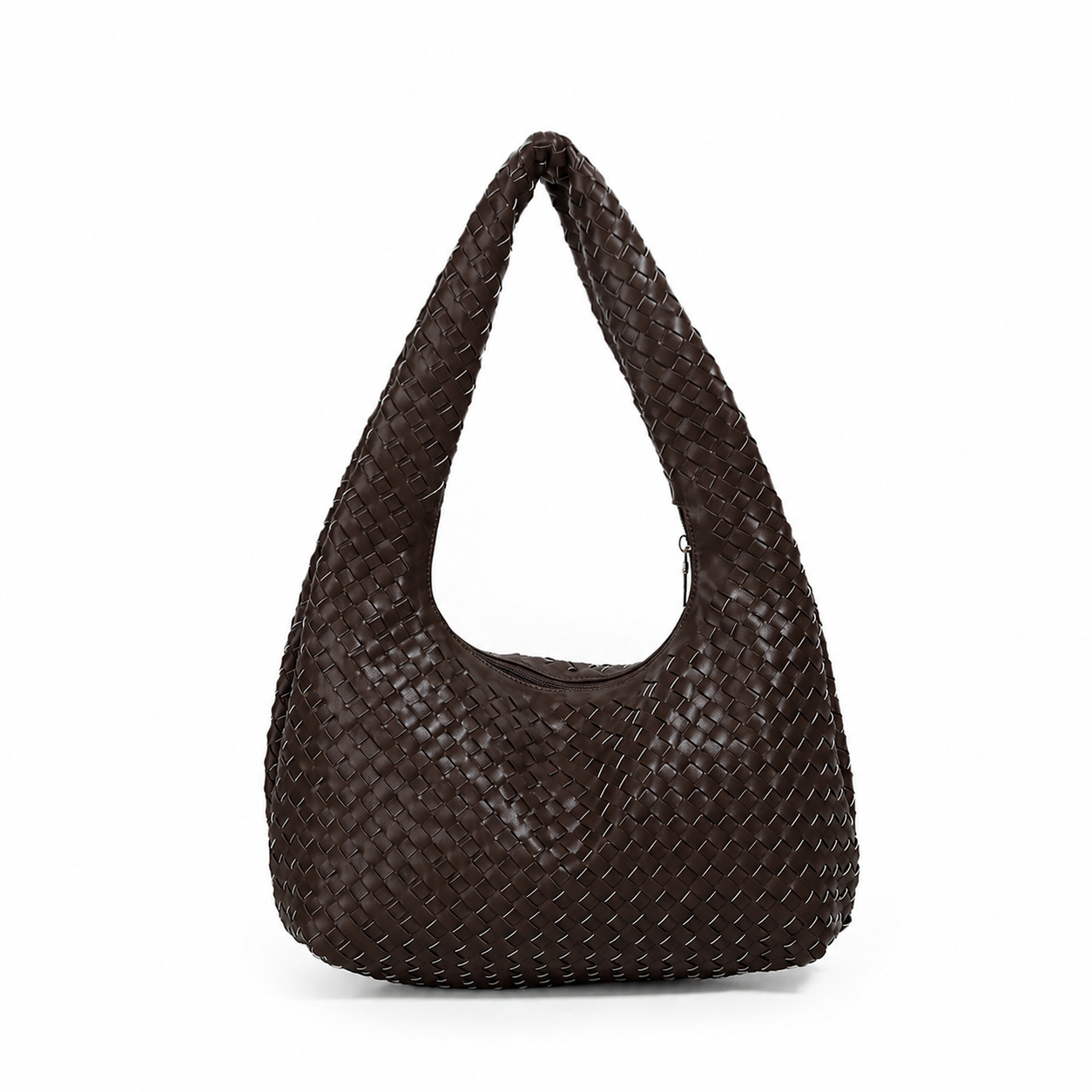 884111 Vesker, JUNE flettet bag - brun
