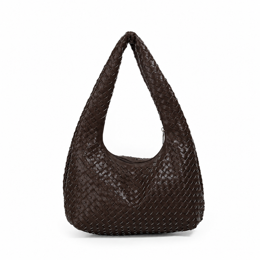 884111 Vesker, JUNE flettet bag - brun
