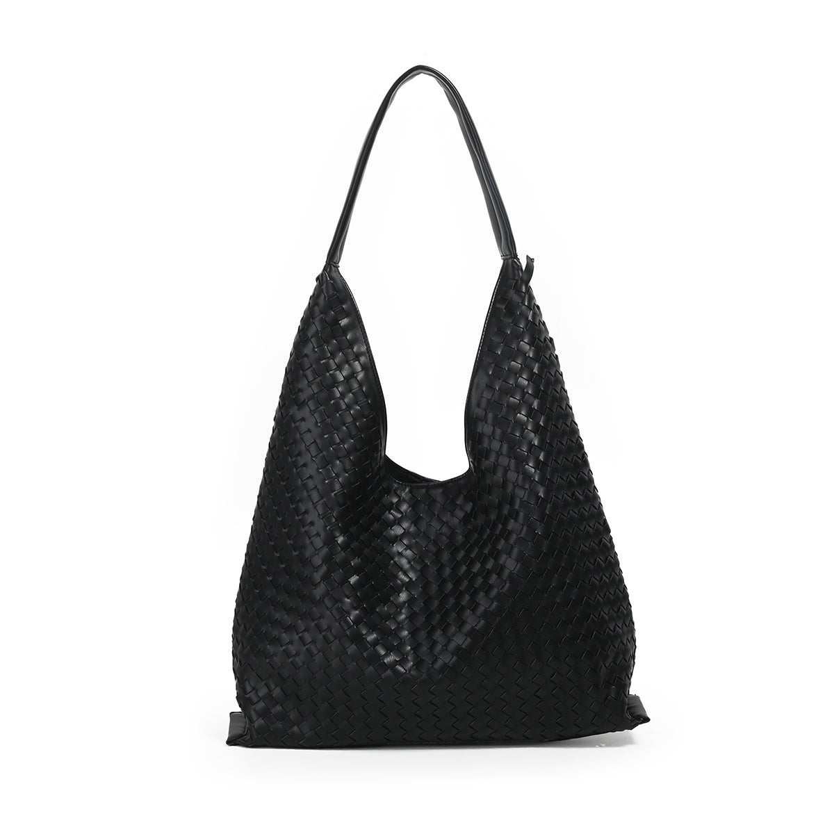 884201 Vesker, JEAN flettet shopper - svart