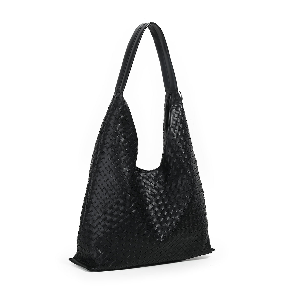 884201 Vesker, JEAN flettet shopper - svart