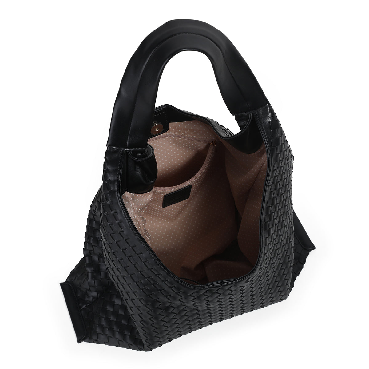 884201 Vesker, JEAN flettet shopper - svart