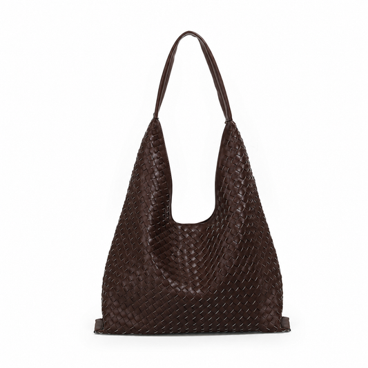 884211 Vesker, JEAN flettet shopper - brun
