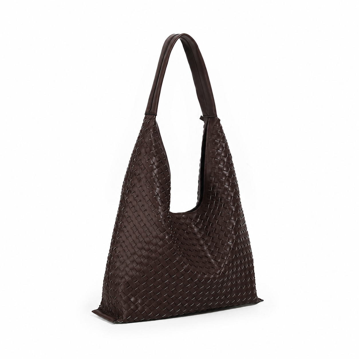 884211 Vesker, JEAN flettet shopper - brun