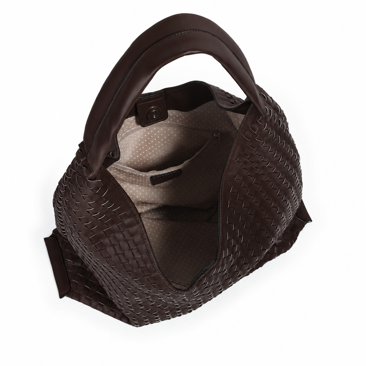884211 Vesker, JEAN flettet shopper - brun