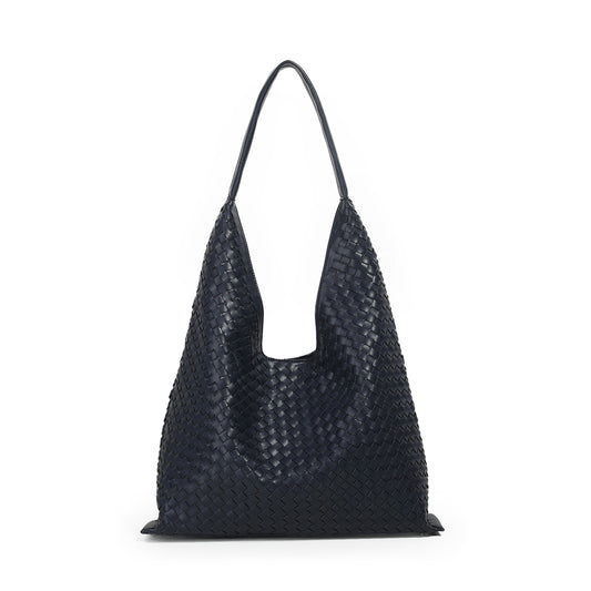 884241 Vesker, JEAN flettet shopper - marine