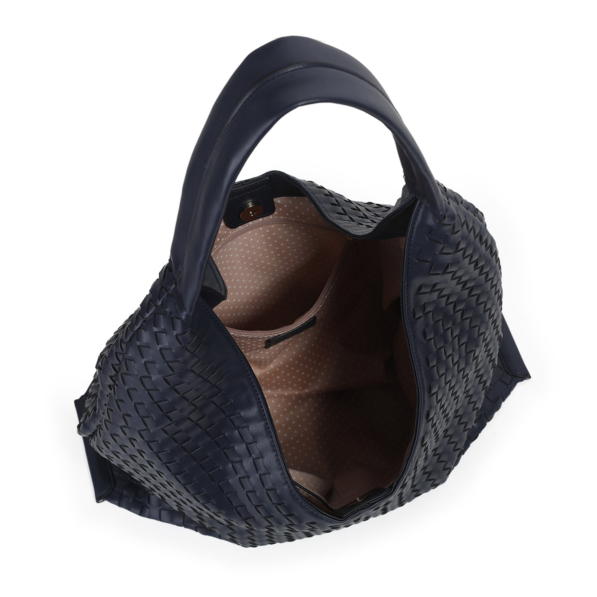 884241 Vesker, JEAN flettet shopper - marine