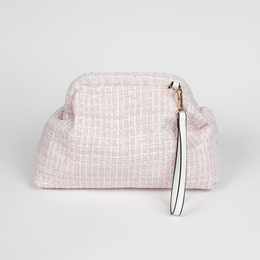 884736 Vesker, JEANETTE Jaquard bag - lys rosa