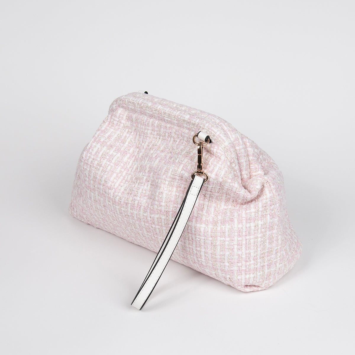 884736 Vesker, JEANETTE Jaquard bag - lys rosa