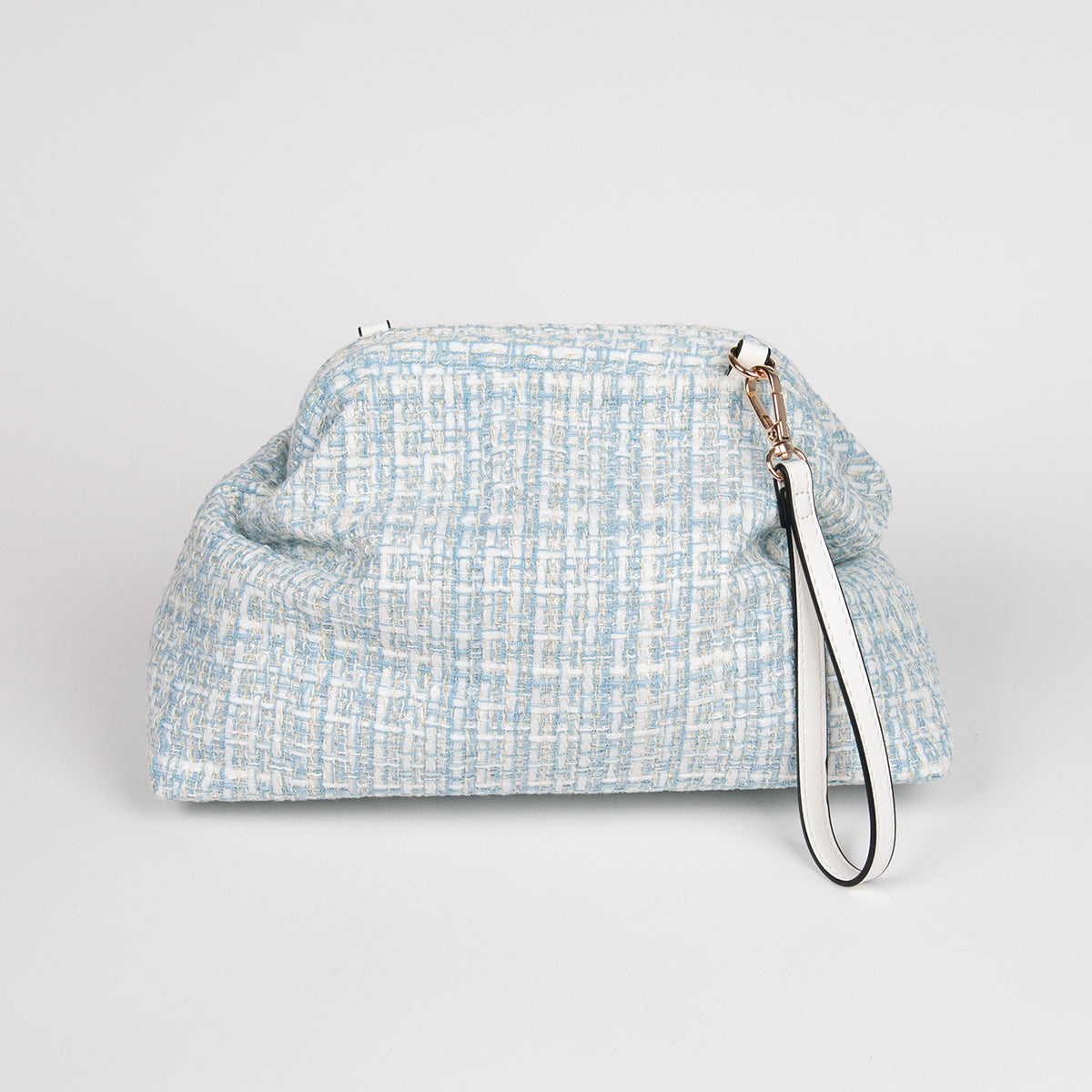 884746 Vesker, JEANETTE Jaquard bag - lys blå