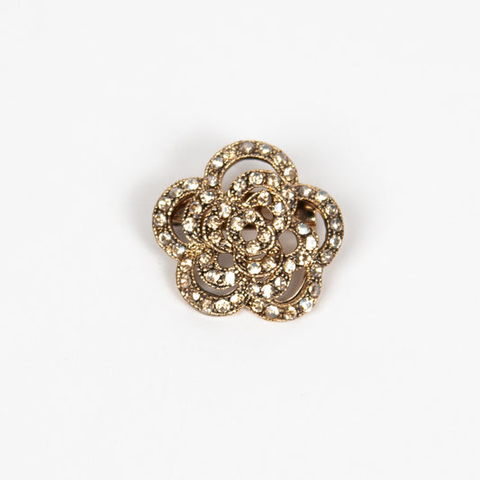 889962 Broche, Liten Blomst gull