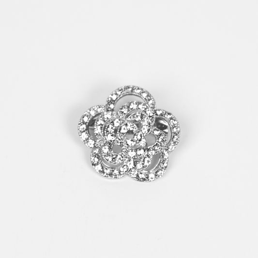 889986 Broche, Liten Blomst sølv