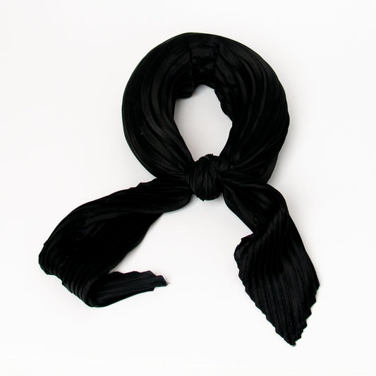 892701  Skjerf, Lite skjerf plizze - svart