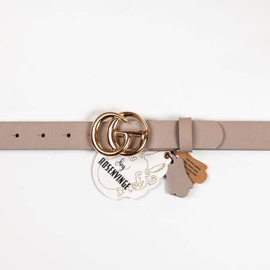 893305 Belte (6 stk) Skinnbelte med GC-spenne - beige