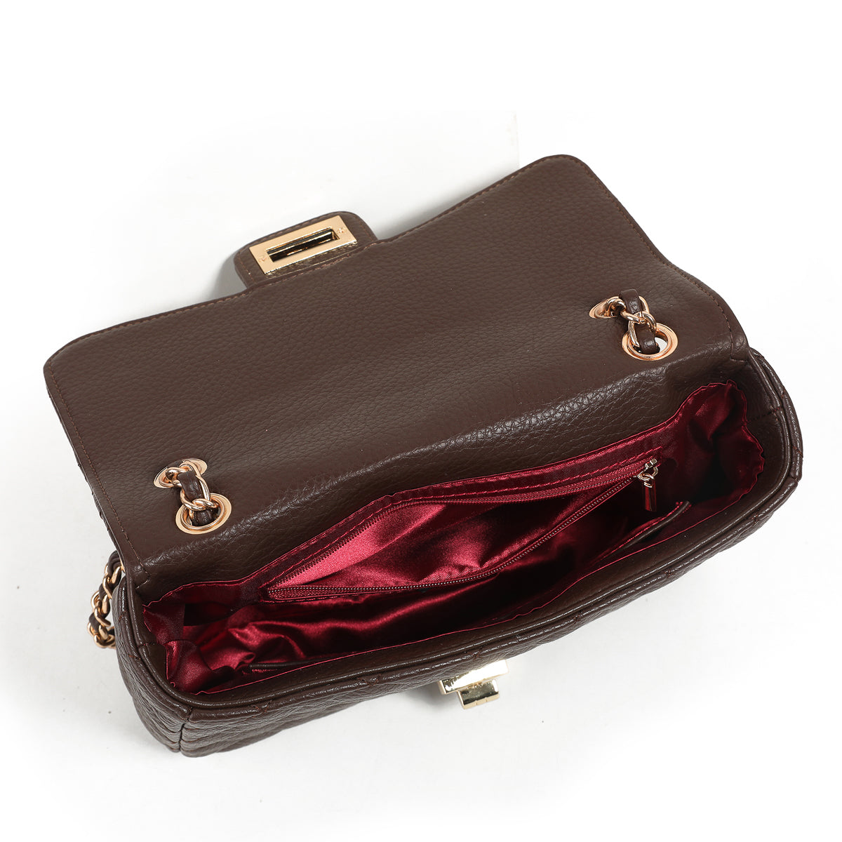 896011 Veske DAISY clutch  -mørk brun