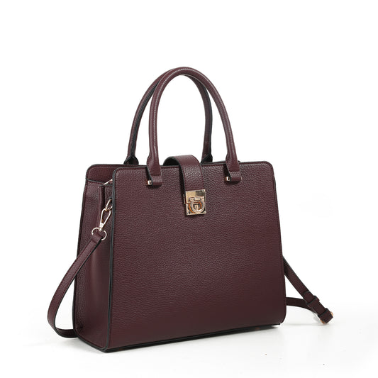 896421 Veske SIDSEL håndveske med flip - burgunder