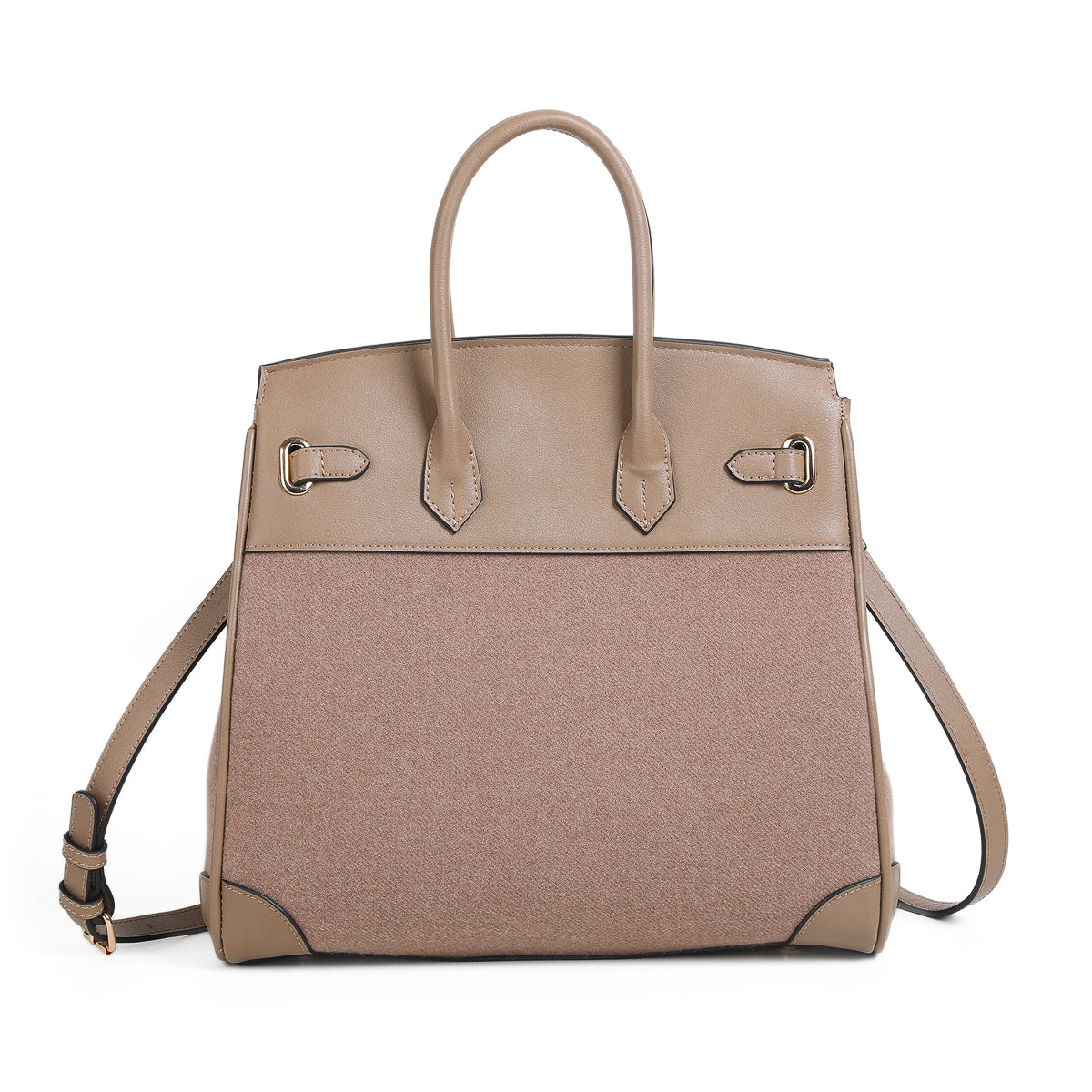 896707 Veske KENZA shopper med buckle - beige