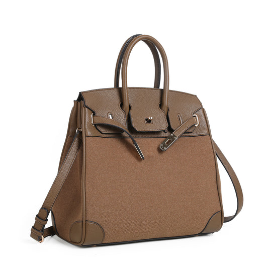 896711 Veske KENZA shopper med buckle - brun