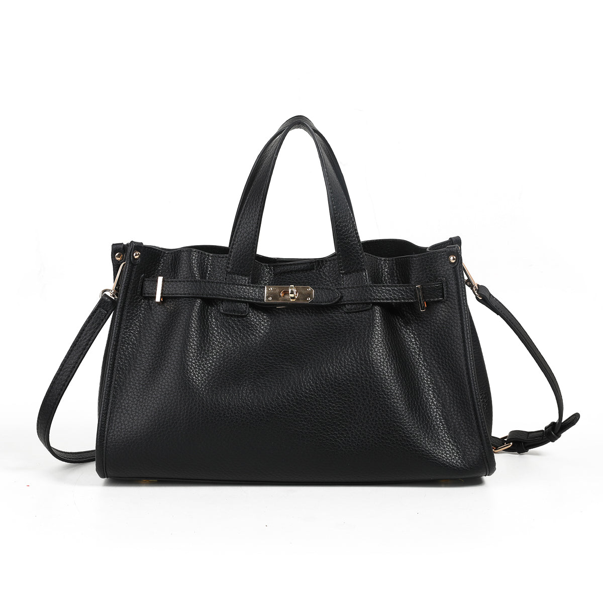 896801 Veske KRISTINE håndveske med buckle - svart